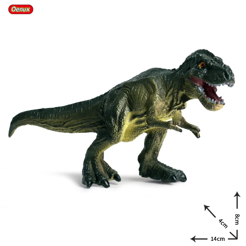 Figura de dinosaurio T-Rex en acción.